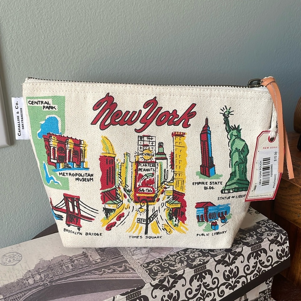 NYPL canvas pouch
